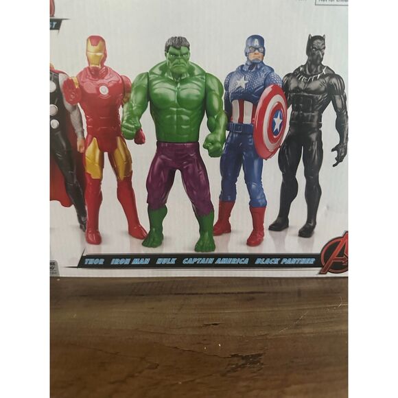 NEW Hasbro Marvel Avengers Action Figures, Plastic Multicolor,  5 Pack - Picture 2 of 8